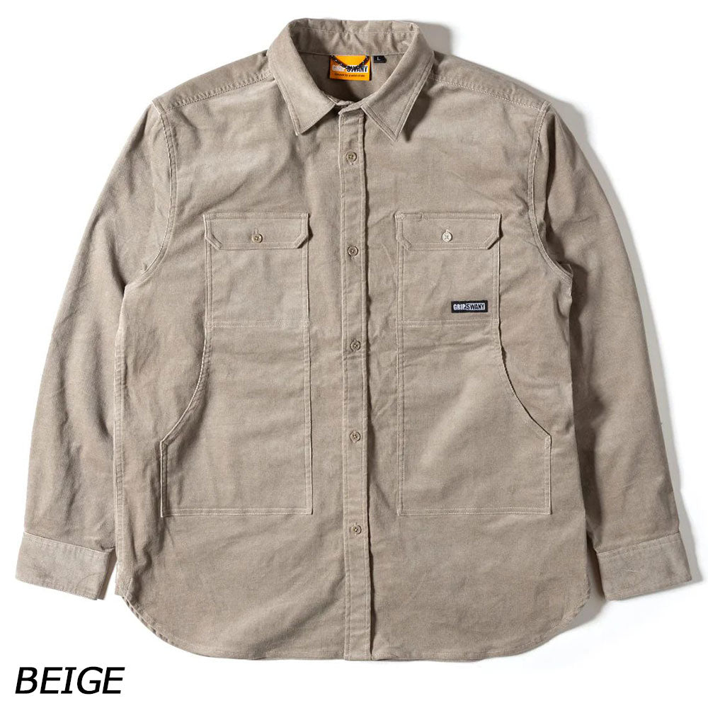 グリップスワニー コーデュロイストレッチフィールドシャツ