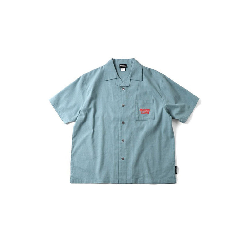 ジムマスター GOOD LIFE 刺繡シャツ G521718 シャツ 半袖 開襟 ユニセックス