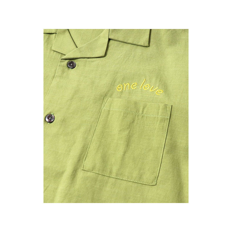 ジムマスター ONE LOVE 刺繡シャツ G521719 シャツ 半袖 開襟 ユニセックス