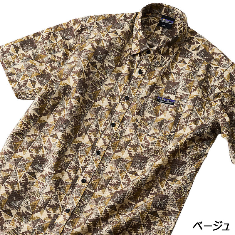 ラギットマウンテン ライトリップル総柄シャツ 204252019 シャツ 半袖 ユニセックス