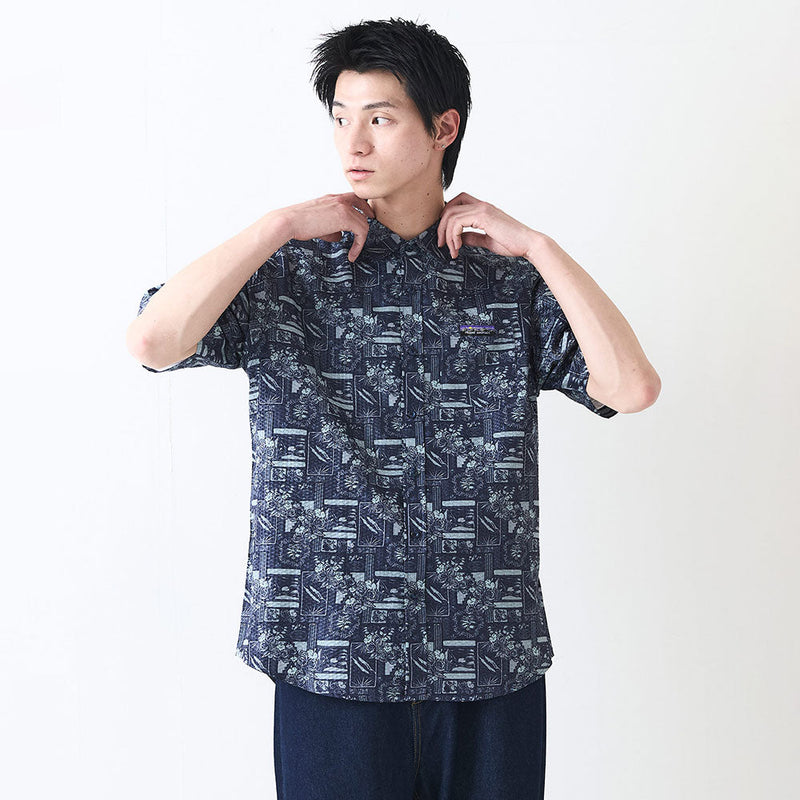ラギットマウンテン ライトリップル総柄シャツ 204252019 シャツ 半袖 ユニセックス