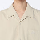 チャムス シアチャッカーストレッチシャツ CH02-1261 開襟シャツ 半袖 オーバーサイズ UVカット ストレッチ ドライ 防シワ パッカブル ユニセックス