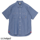 チャムス ヤーンダイドシャンブレーショートスリーブシャツ CH02-1235 シャンブレーシャツ ユニセックス