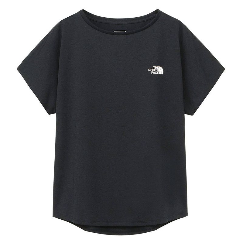 ノースフェイス フレンチスリーブロゴデザインティー Tシャツ 半袖 UVケア UPF15-30 静電ケア レディース