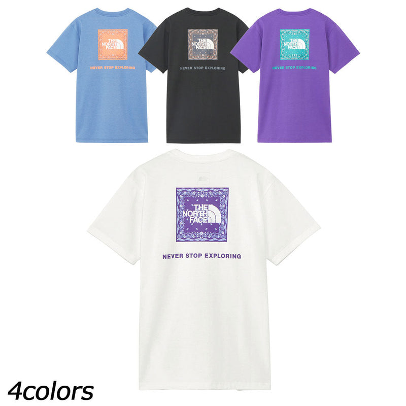 ノースフェイス ショートスリーブバンダナスクエアロゴティー Tシャツ 半袖 速乾 レディース