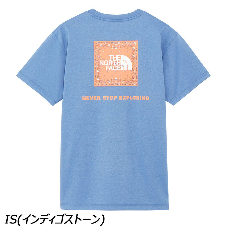 ノースフェイス ショートスリーブバンダナスクエアロゴティー Tシャツ 半袖 速乾 レディース