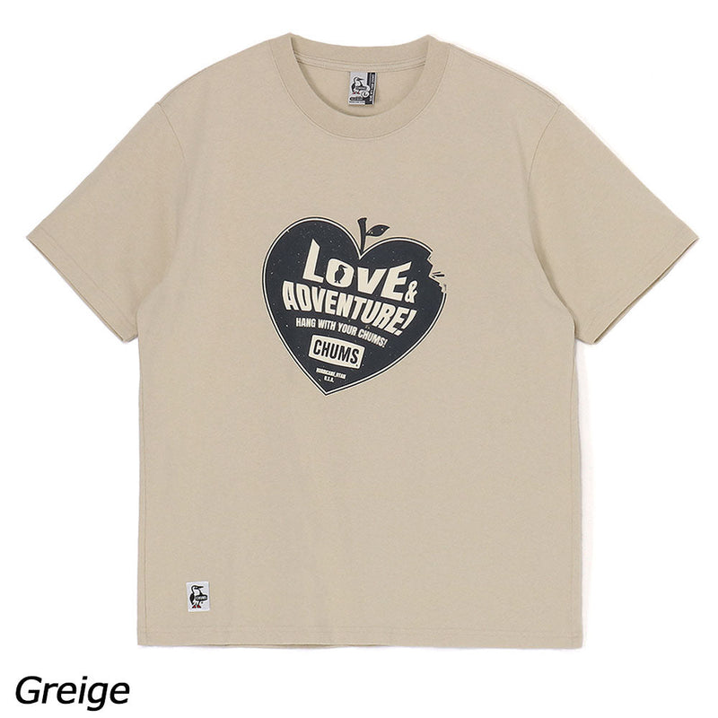 チャムス ラブアンドアドベンチャーTシャツ CH01-2519 Tシャツ 半袖 レディース