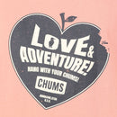 チャムス ラブアンドアドベンチャーTシャツ CH01-2519 Tシャツ 半袖 レディース