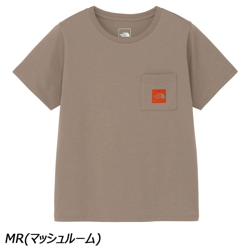 ノースフェイス ショートスリーブスクエアロゴポケットティー NTW82541 Tシャツ 半袖 胸ポケット 速乾 レディース