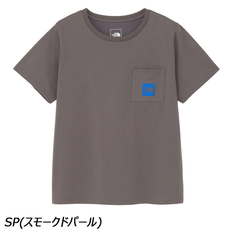 ノースフェイス ショートスリーブスクエアロゴポケットティー NTW82541 Tシャツ 半袖 胸ポケット 速乾 レディース