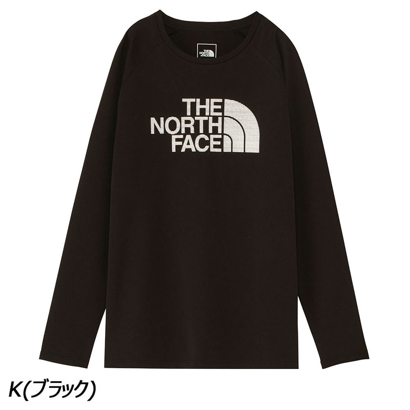 ノースフェイス ロングスリーブGTDロゴクルー NTW12377 Tシャツ 長袖 吸汗 速乾 抗菌 防臭U Vケア 静電ケア レディース