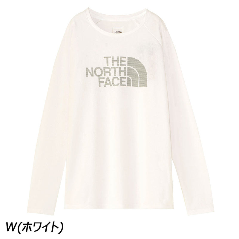 ノースフェイス ロングスリーブGTDロゴクルー NTW12377 Tシャツ 長袖 吸汗 速乾 抗菌 防臭U Vケア 静電ケア レディース