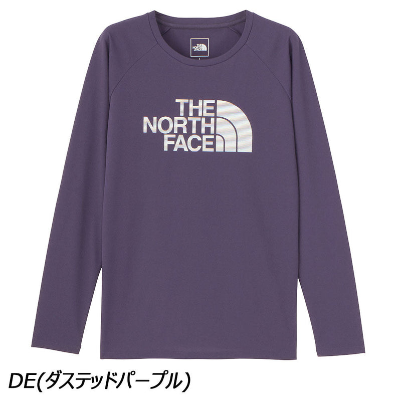 ノースフェイス ロングスリーブGTDロゴクルー NTW12377 Tシャツ 長袖 吸汗 速乾 抗菌 防臭U Vケア 静電ケア レディース