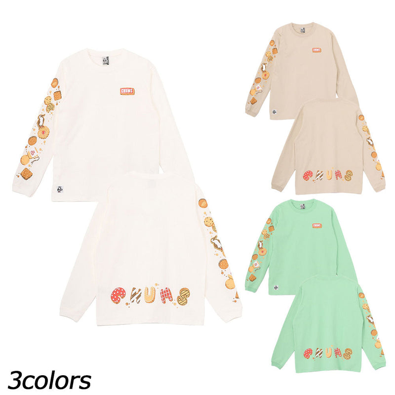 チャムス ブービークッキーズブラッシュドロングスリーブTシャツ CH01-2661 Tシャツ 長袖 レディース 親子お揃い