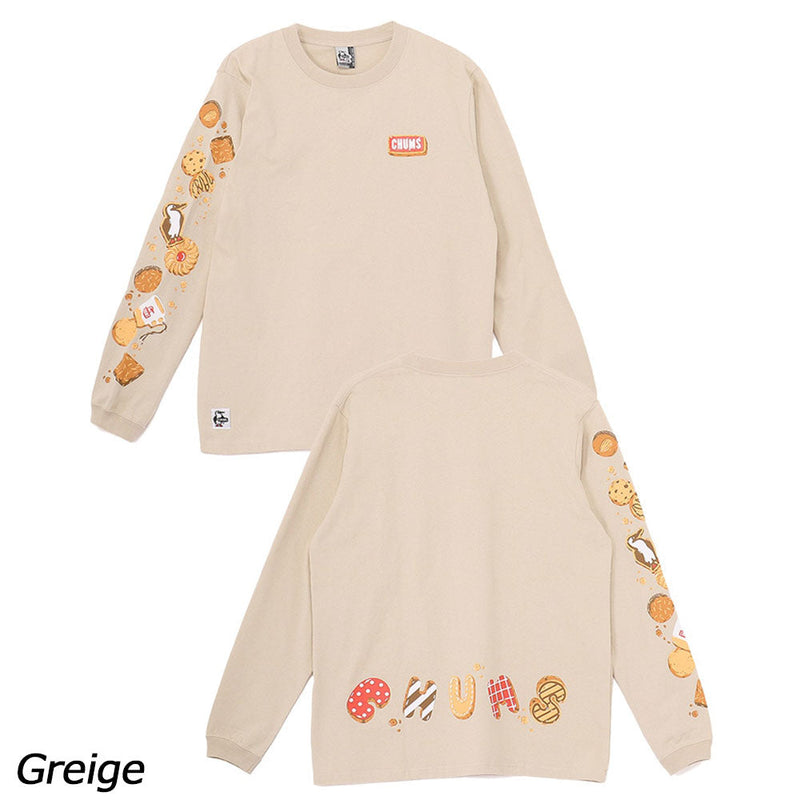 チャムス ブービークッキーズブラッシュドロングスリーブTシャツ CH01-2661 Tシャツ 長袖 レディース 親子お揃い
