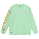 チャムス ブービークッキーズブラッシュドロングスリーブTシャツ CH01-2661 Tシャツ 長袖 レディース 親子お揃い