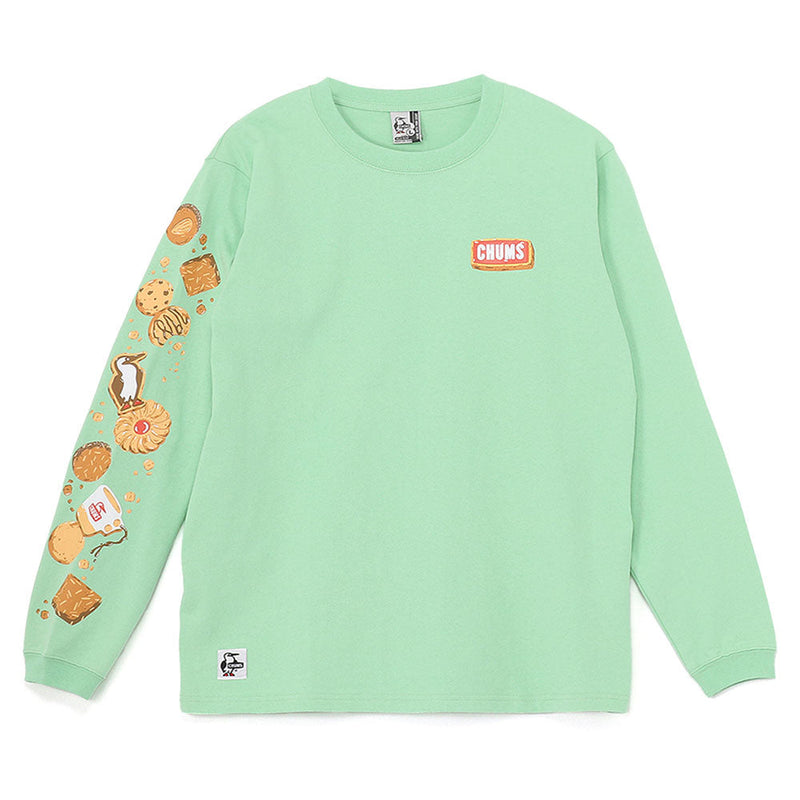 チャムス ブービークッキーズブラッシュドロングスリーブTシャツ CH01-2661 Tシャツ 長袖 レディース 親子お揃い