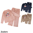 チャムス チャムスホームパウダーフリースチラックスウェアセット CH18-1368 フリース ルームウェア 上下セット レディース