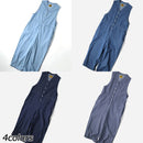 ジムマスター ライトデニム オールインワン G521736 ロングパンツ 軽量 レディース