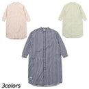 チャムス ハリケーンロングワンピース シャツ 長袖 スタンドカラー ワンピース スカート デニム レディース