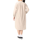 チャムス ハリケーンロングワンピース シャツ 長袖 スタンドカラー ワンピース スカート デニム レディース