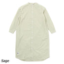 チャムス ハリケーンロングワンピース シャツ 長袖 スタンドカラー ワンピース スカート デニム レディース