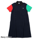 チャムス ブービーポロドレス ポロシャツ 半袖 ワンピース スカート 鹿の子 レディース