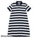 チャムス ブービーポロドレス ポロシャツ 半袖 ワンピース スカート 鹿の子 レディース