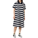 チャムス ブービーポロドレス ポロシャツ 半袖 ワンピース スカート 鹿の子 レディース