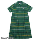 チャムス ブービーポロドレス ポロシャツ 半袖 ワンピース スカート 鹿の子 レディース