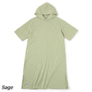 チャムス アンチバグフーデッドドレス パーカー 半袖 ワンピース スカート 防虫加工 レディース