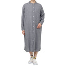 チャムス ハリケーンロングワンピース CH18-1344 シャツ 長袖 スタンドカラー ワンピース スカート レディース