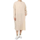 チャムス ハリケーンロングワンピース CH18-1344 シャツ 長袖 スタンドカラー ワンピース スカート レディース