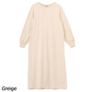 チャムス バックギャザーブラッシュドロングスリーブTドレス CH18-1361 Tシャツ 長袖 レディース ワンピース スカート レディース