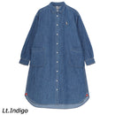 チャムス デニムシャツワンピース CH18-1362 シャツ 長袖 ワンピース スカート レディース