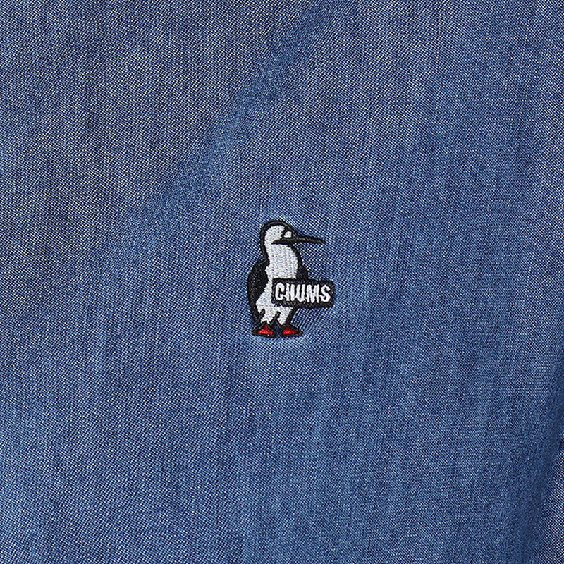 チャムス デニムシャツワンピース CH18-1362 シャツ 長袖 ワンピース スカート レディース
