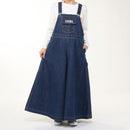 チャムス ウォームデニムオーバーオールフレアパンツ CH18-1366 オーバーオール ロングパンツ 長ズボン デニム 発熱素材 レディース