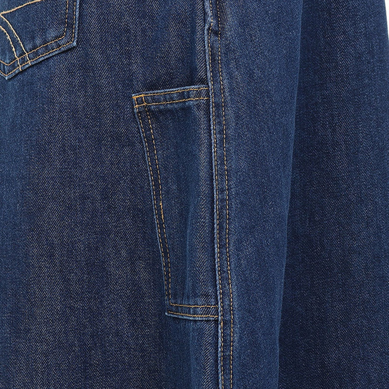 チャムス ウォームデニムオーバーオールフレアパンツ CH18-1366 オーバーオール ロングパンツ 長ズボン デニム 発熱素材 レディース