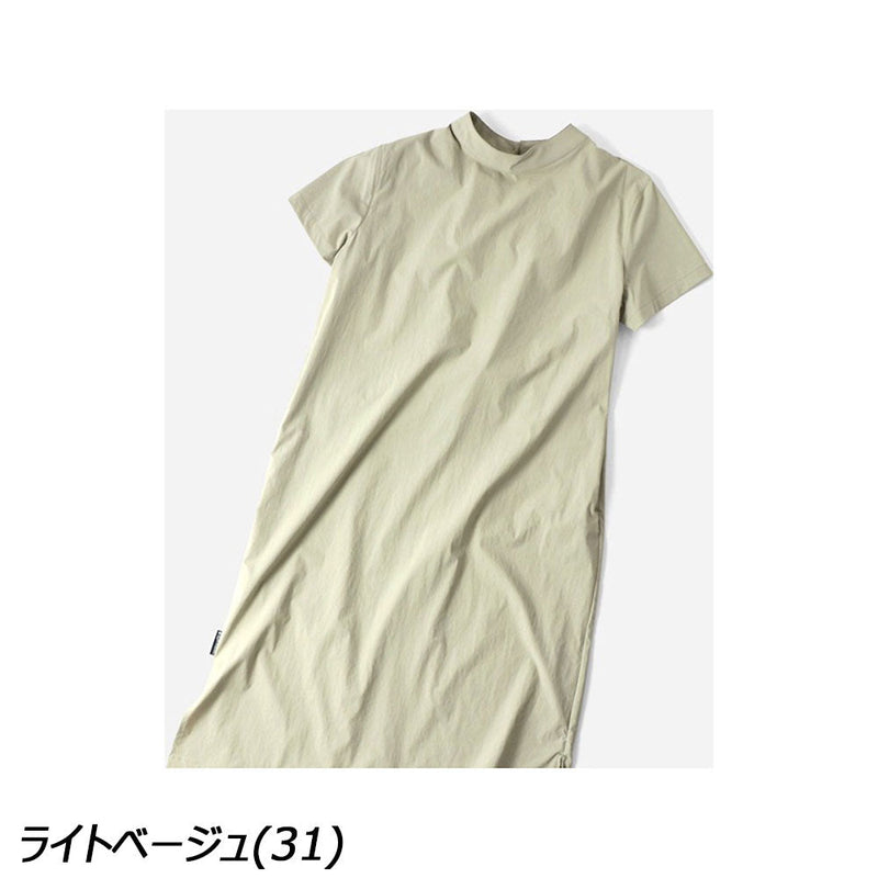 ジムマスター マイクロリップワンピース G521731 Tシャツ 半袖 ワンピース スカート ストレッチ 撥水 皺になりにくい レディース