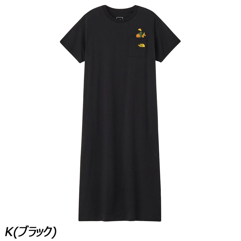マークアンドロナノースリーブ　美品 ノースフェイス ショートスリーブフラッシュドライフラワーロゴ