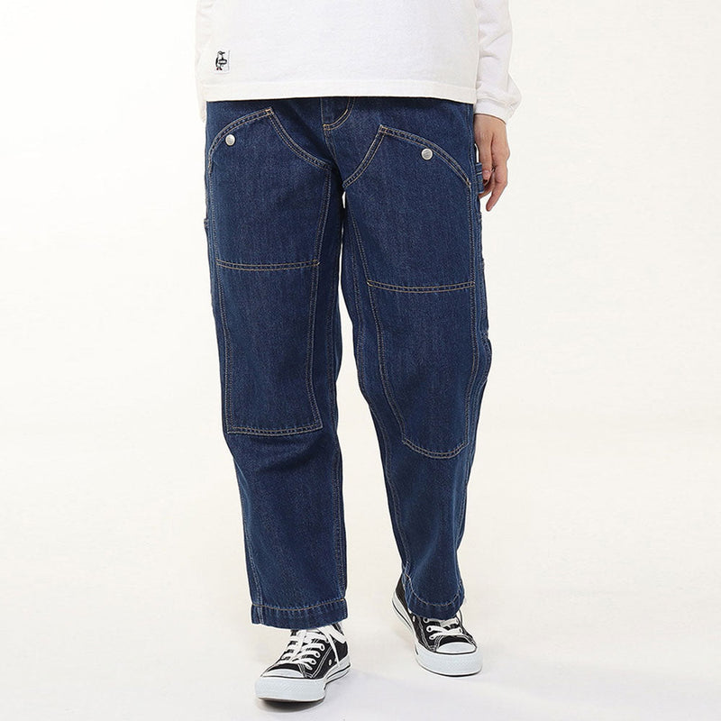 チャムス ウォームデニムダブルニーパンツ CH03-1408 ロングパンツ 長ズボン デニム 発熱素材 ユニセックス