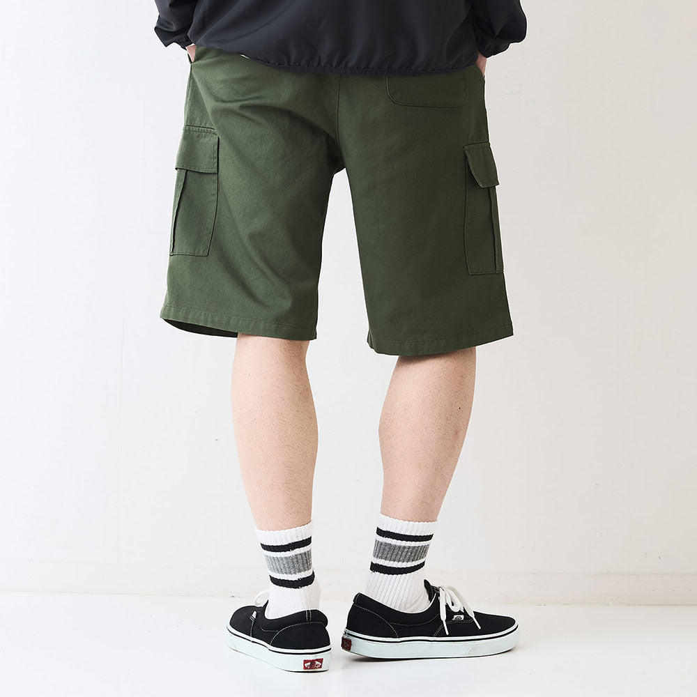 KAPITAL リバースフリース シモキタガウチョパンツ　カーキ KAPITAL - KAPITAL キャピタル ショートパンツ ワイド スリット