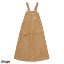 チャムス オールオーバーザコーデュロイオーバーオールスカート CH18-1332 スカート コーデュロイ レディース