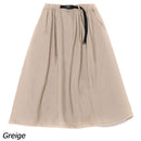 チャムス ツータックワイドスカートライト CH18-1347 ロングスカート フレアシルエット レディース