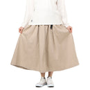 チャムス ツータックワイドスカートライト CH18-1347 ロングスカート フレアシルエット レディース