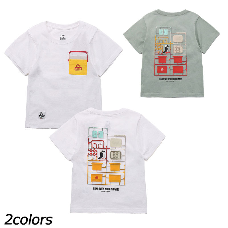 チャムス キッズクーラーポケットTシャツ Tシャツ 半袖 キッズ 親子お揃い