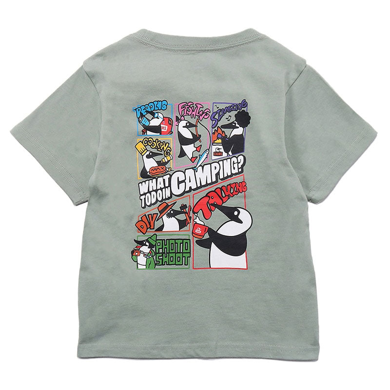 チャムス キッズワットトゥドゥインキャンピングTシャツ Tシャツ 半袖 キッズ 親子お揃い