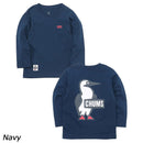 チャムス キッズブービーロゴブラッシュドロングスリーブTシャツ CH21-1294 Tシャツ 長袖 ロンT キッズ ジュニア ユース 親子お揃い