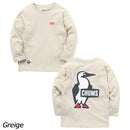 チャムス キッズブービーロゴブラッシュドロングスリーブTシャツ CH21-1294 Tシャツ 長袖 ロンT キッズ ジュニア ユース 親子お揃い