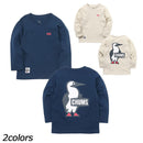 チャムス キッズブービーロゴブラッシュドロングスリーブTシャツ CH21-1294 Tシャツ 長袖 ロンT キッズ ジュニア ユース 親子お揃い